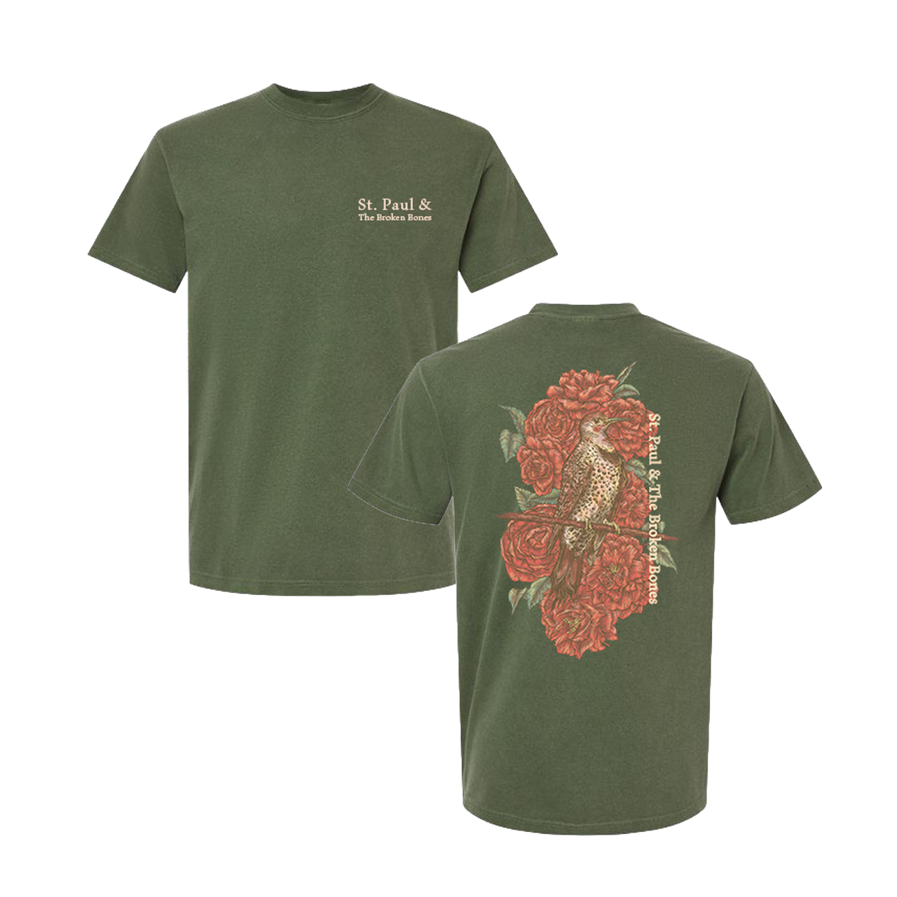 Floral Sparrow Tee