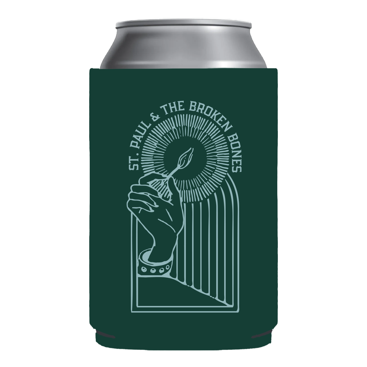 Green Votive Match Koozie