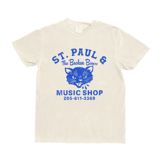 Music Shop Cat Tee